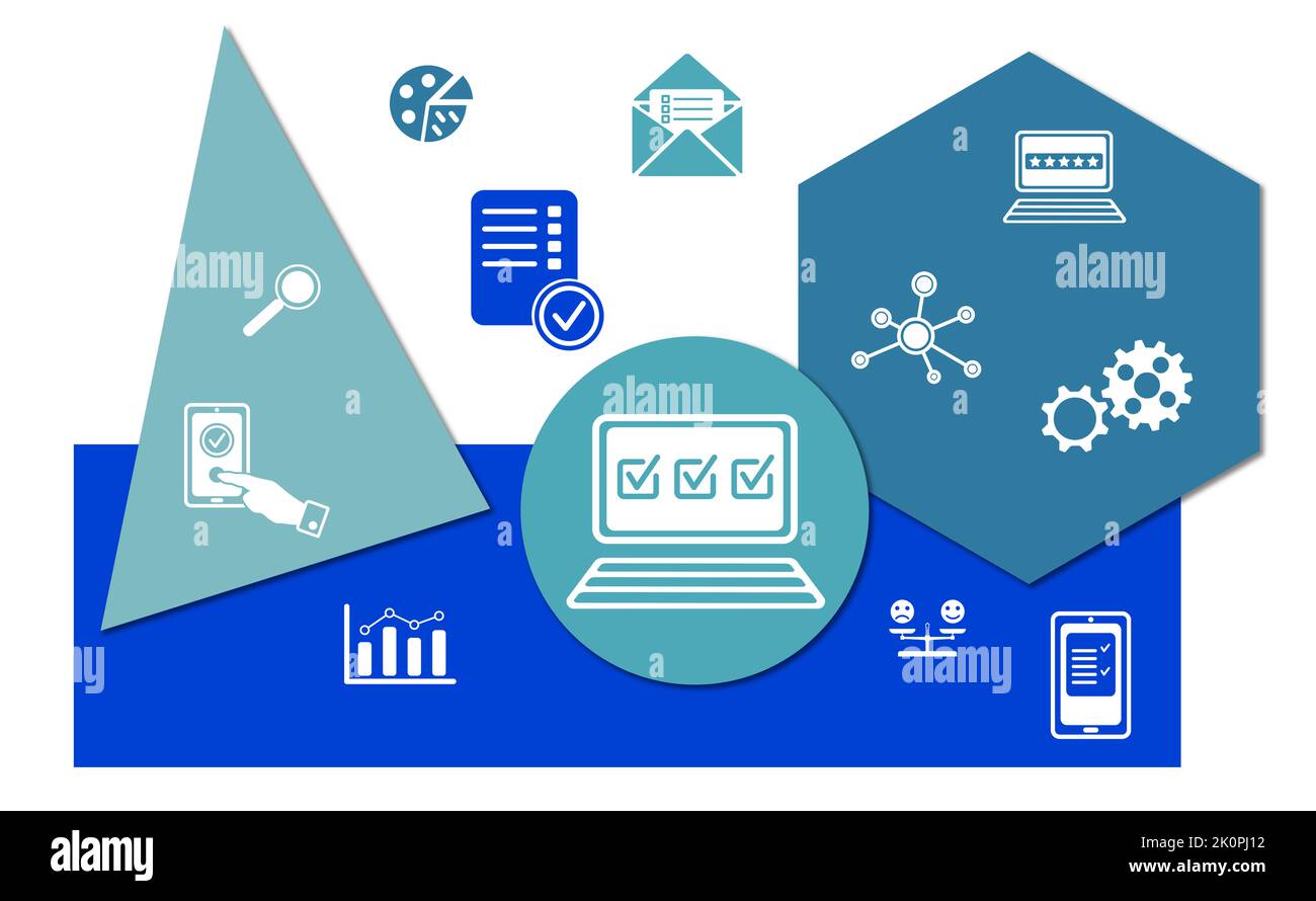 Online survey concept on Cut Out Stock Images Pictures Alamy