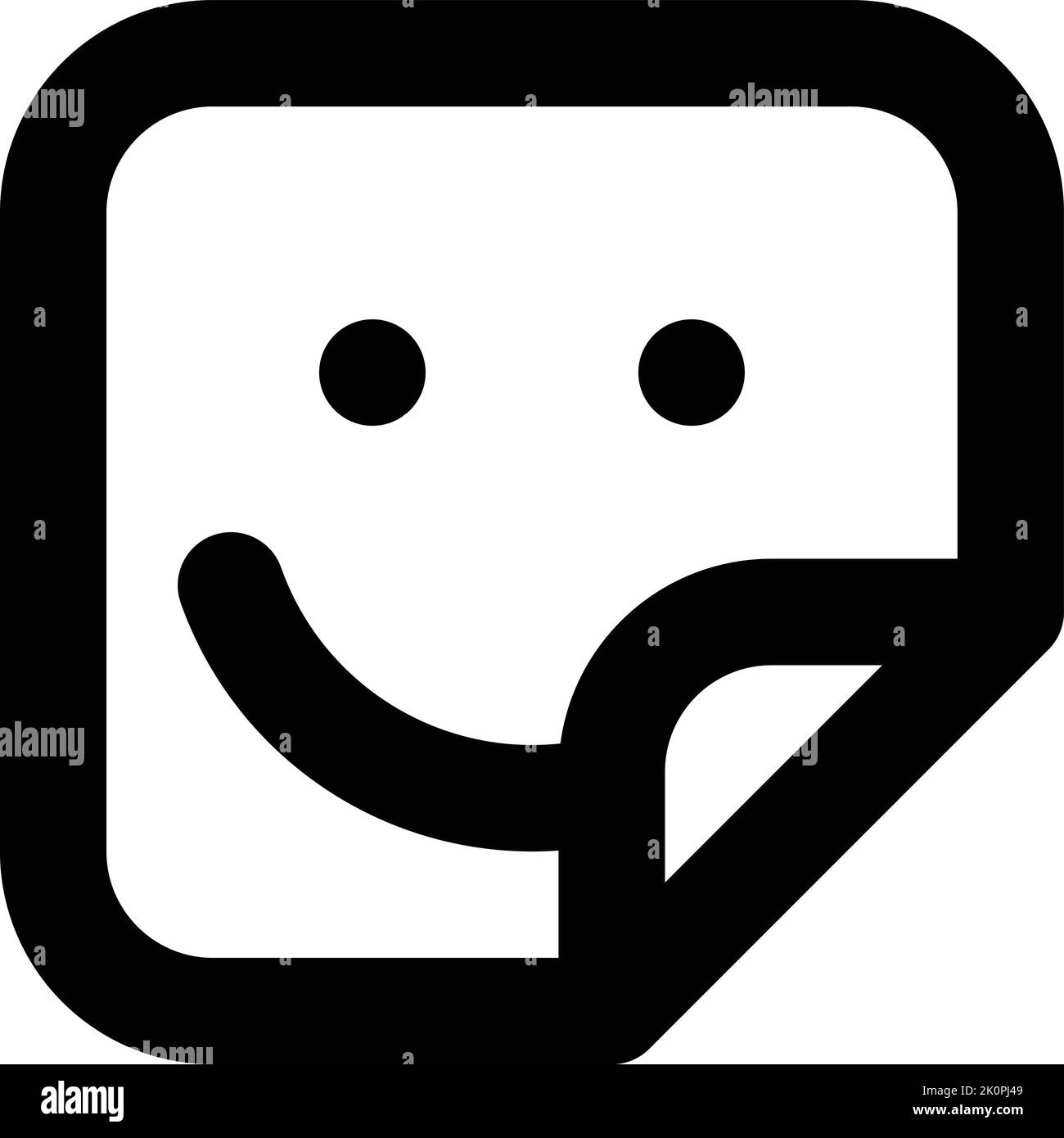 The sticker icon for ui app design stock vector image art alamy