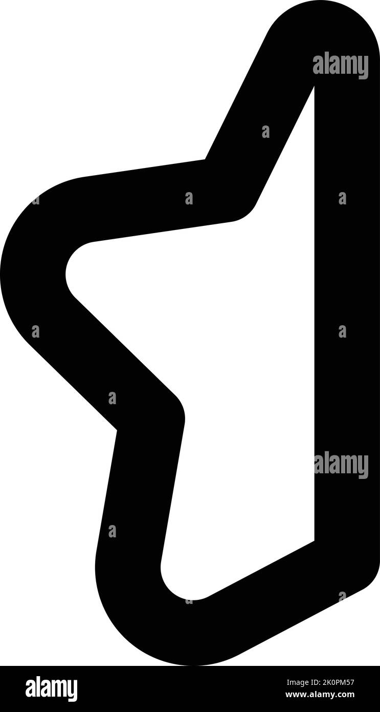 The star half icon for UI App design Stock Vector Image & Art - Alamy