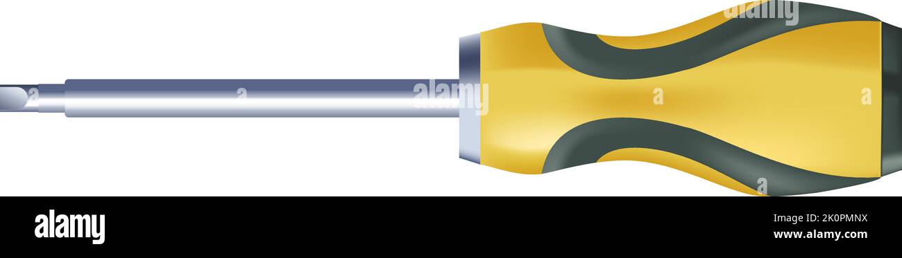 Tools and instruments for repairing, screwdriver Stock Vector