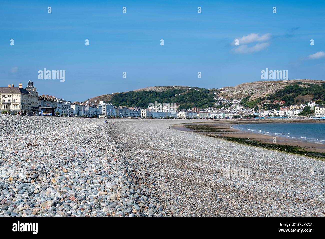 Llandudno is a coastal town in North Wales. It’s known for North Shore Beach and 19th-century Llandudno Pier. Stock Photo