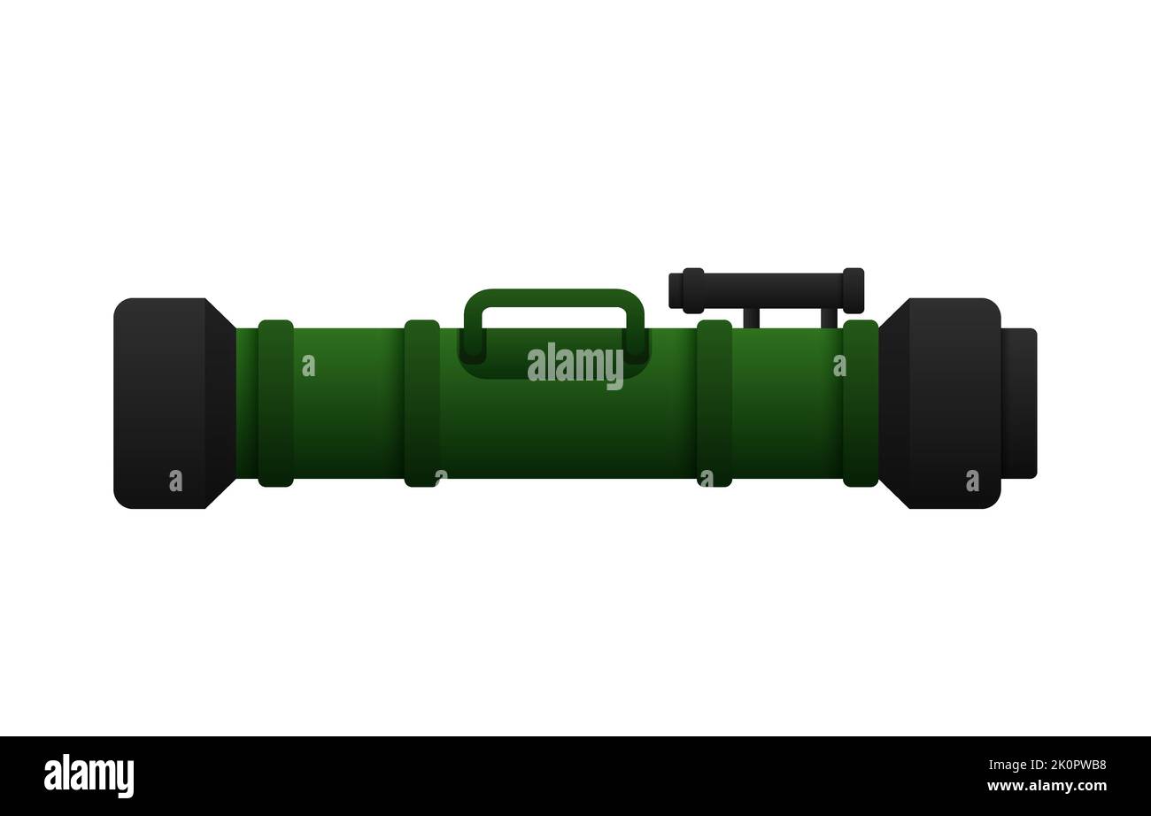 Javelin missile system. Anti tank man portable modern weapon Stock Vector