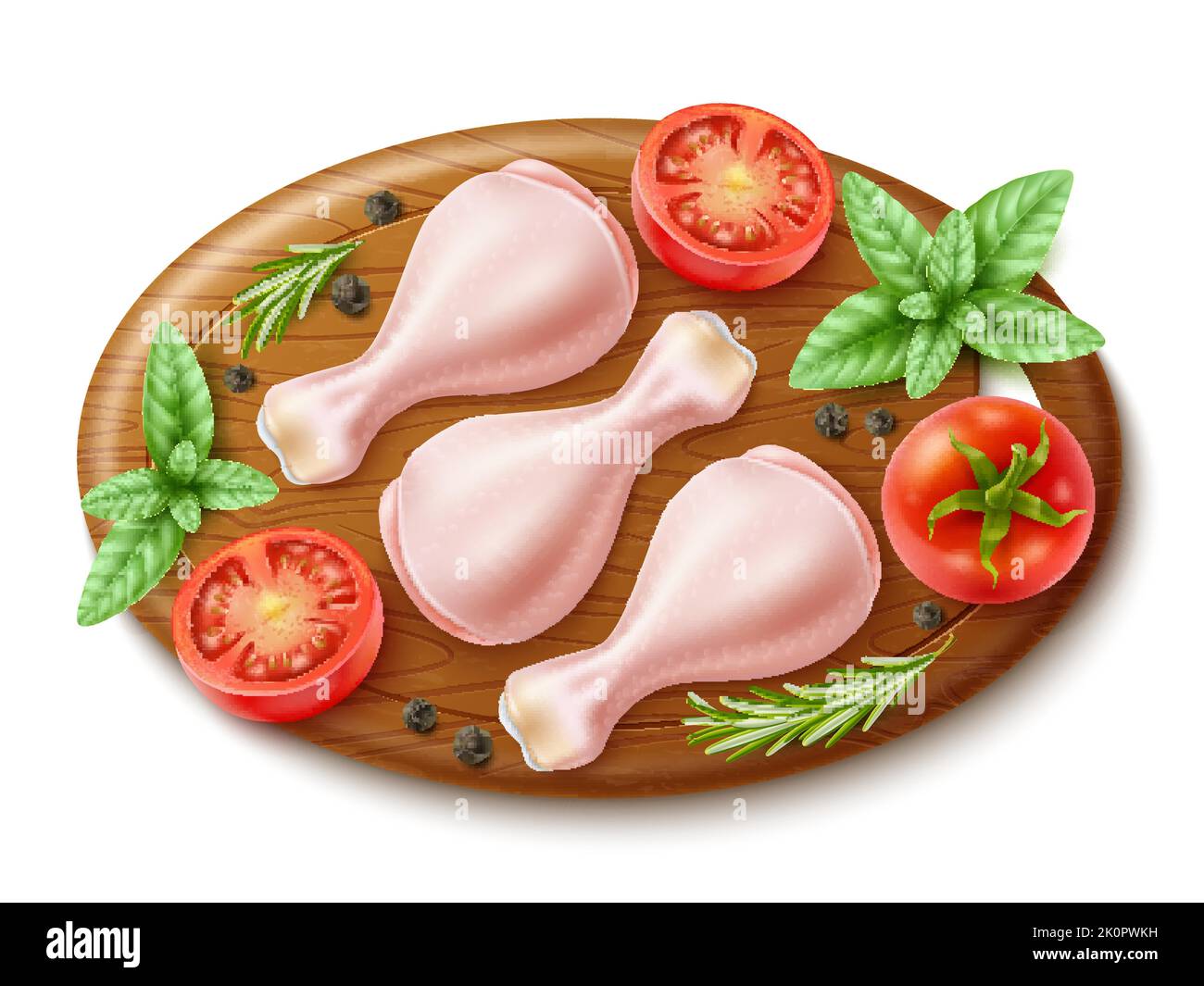 Turkey legs uncooked Stock Vector Images Alamy