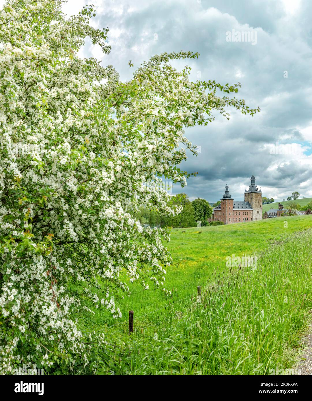 Castle called Kasteel van Beusdael, Plombières, Limburg, Belgium