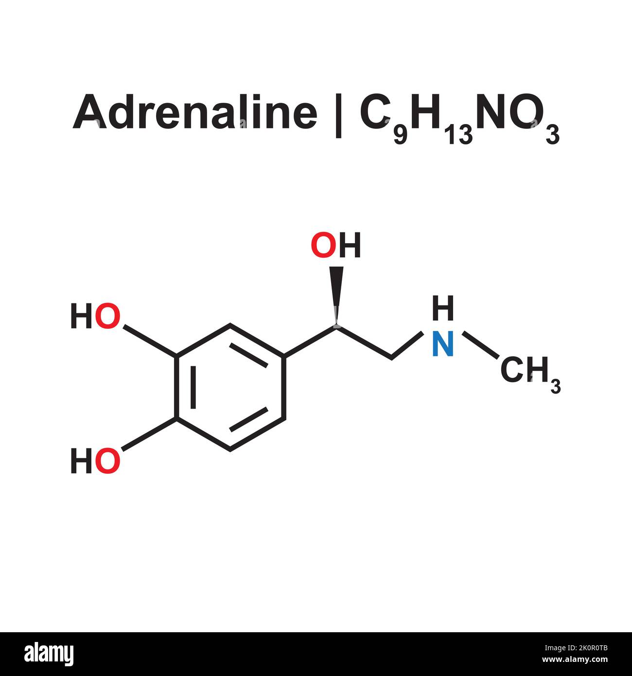 Adrenaline Chemical Structure Adrenaline Chemical Structure