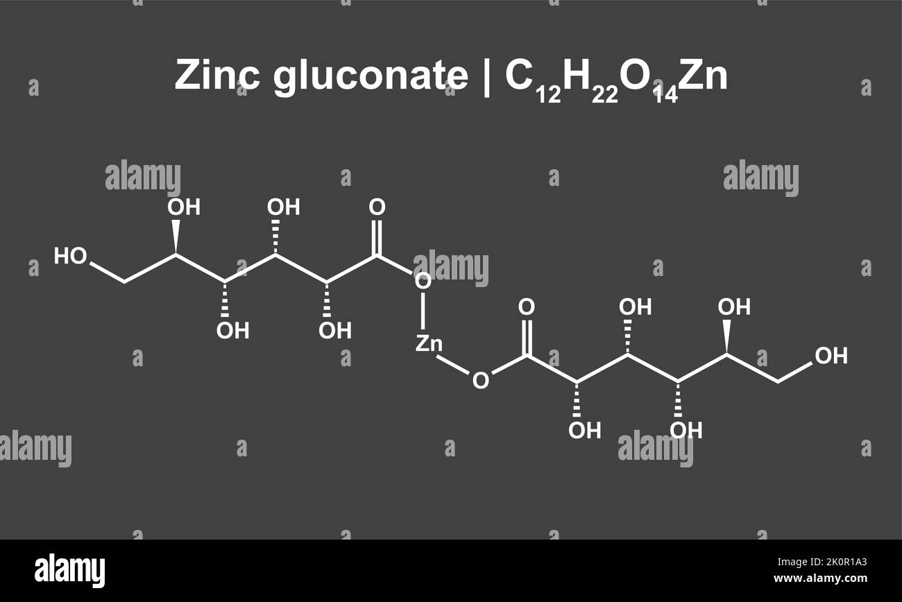 Zinc gluconate Stock Vector Images Alamy