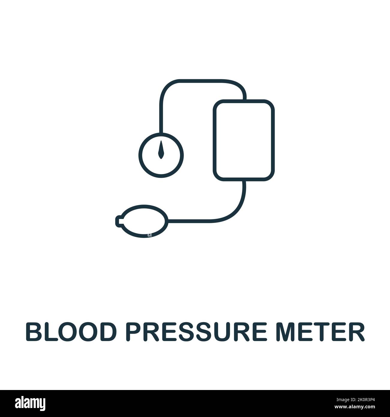 Blood Pressure Meter icon. Simple element from medical services