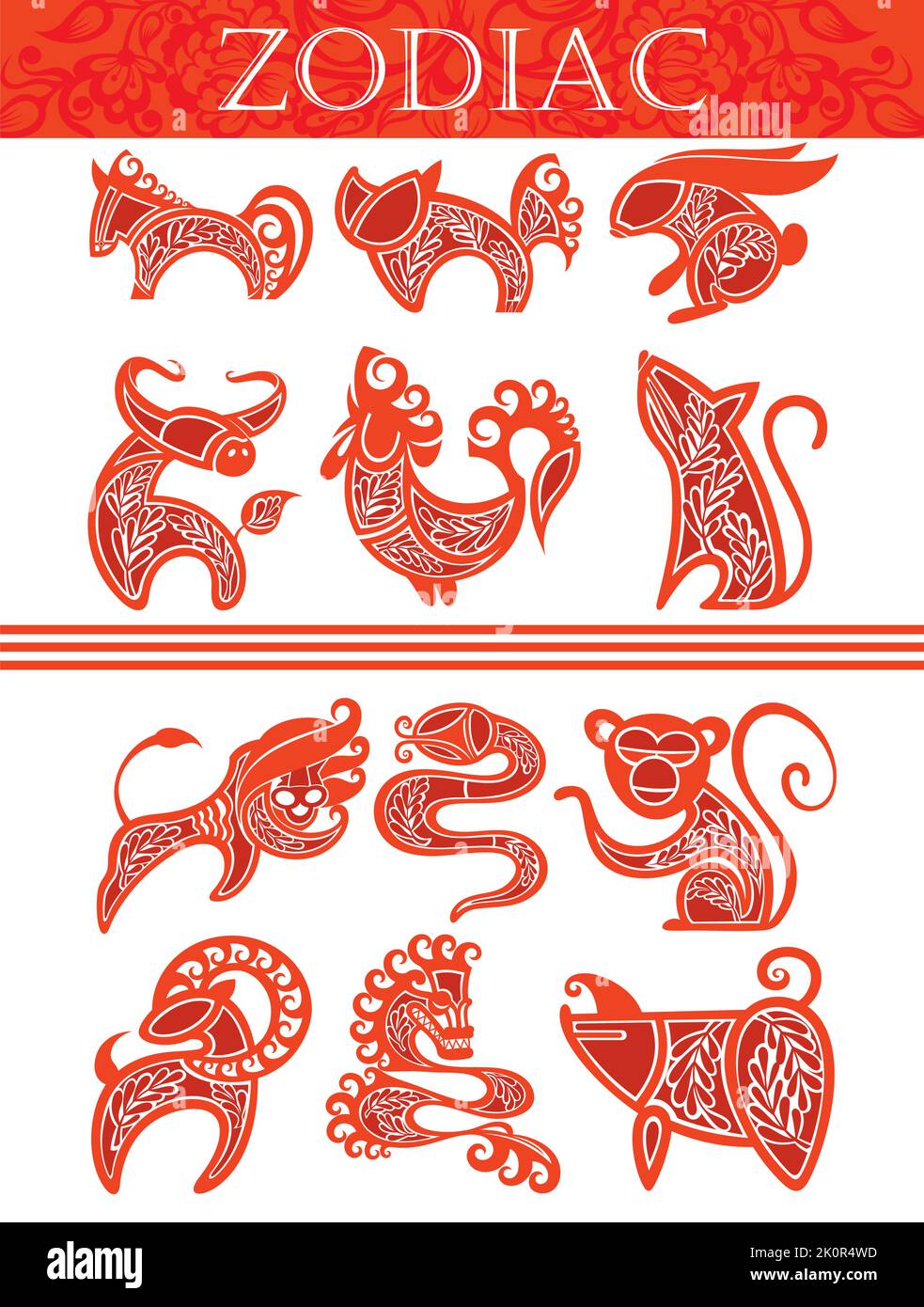 chinese new year symbols vector