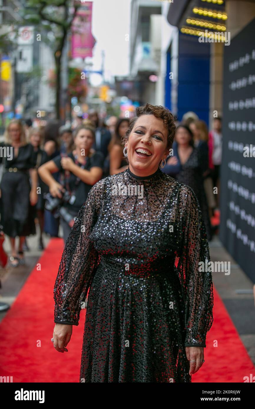 Toronto, Ontario, September 12, 2022, Olivia Coleman attends the 'Empire Of Light' Premiere at Princess of Wales on September 12, 2022 in Toronto, Ontario Stock Photo