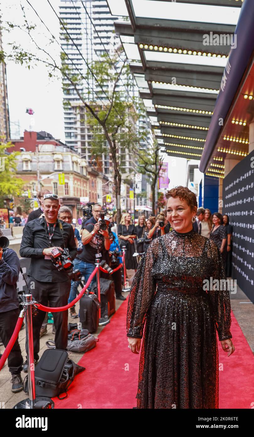 Toronto, Ontario, September 12, 2022, Olivia Coleman attends the 'Empire Of Light' Premiere at Princess of Wales on September 12, 2022 in Toronto, Ontario Stock Photo