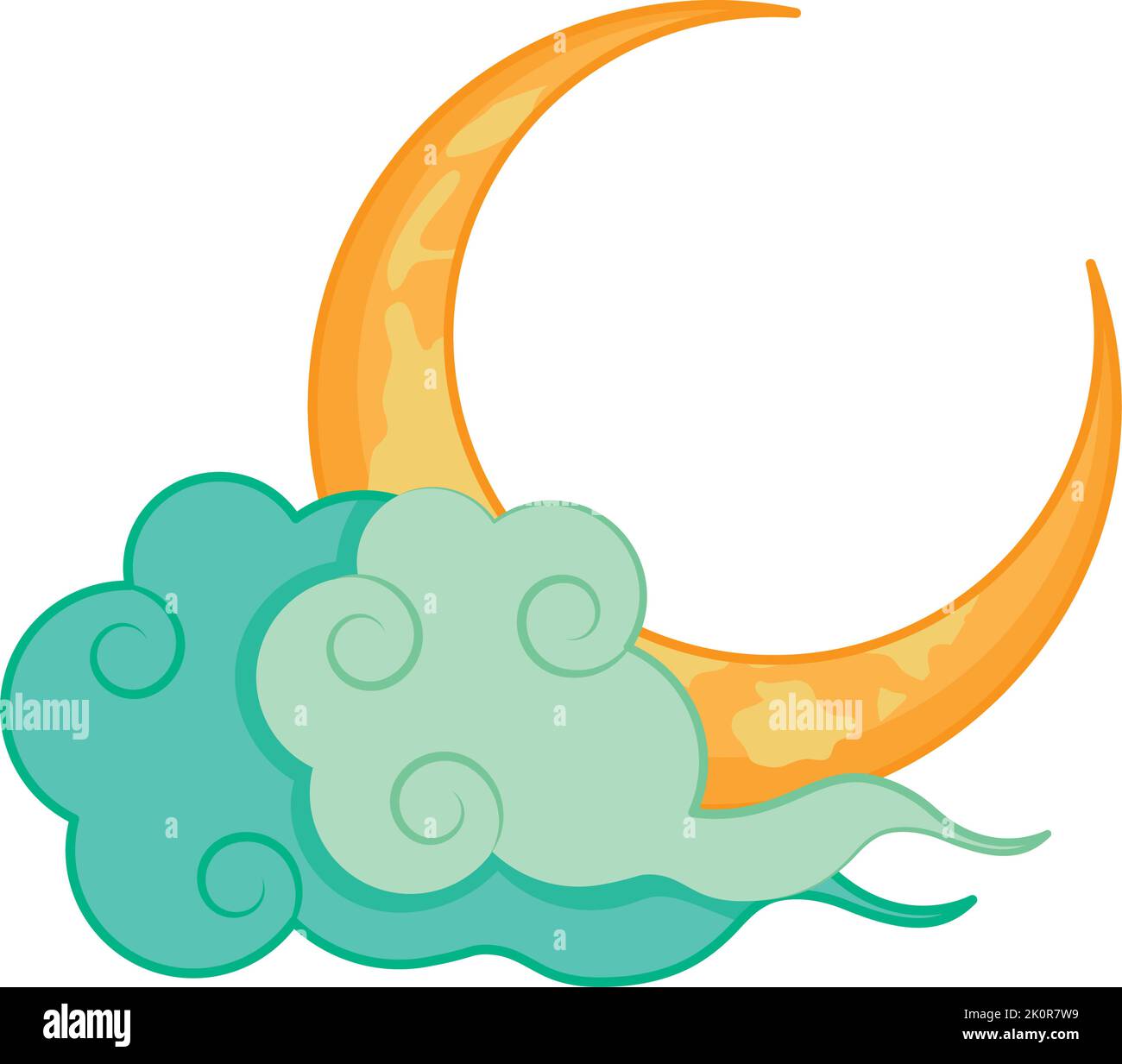 moon and clouds Stock Vector Image & Art - Alamy