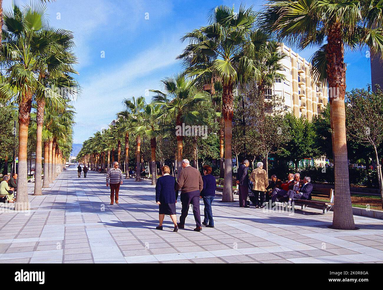 Rambla de Belen avenue. Almeria, Spain. Stock Photo