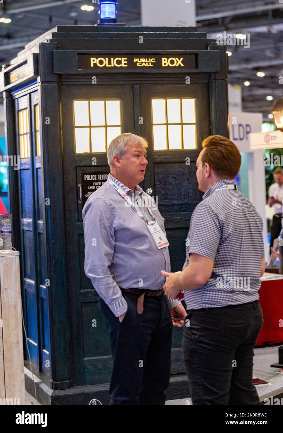 London, UK. 13th Sep, 2022. IAAPA Expo Europe (Global Association for the Attractions Industry) Excel London Tardis Credit: Ian Davidson/Alamy Live News Stock Photo
