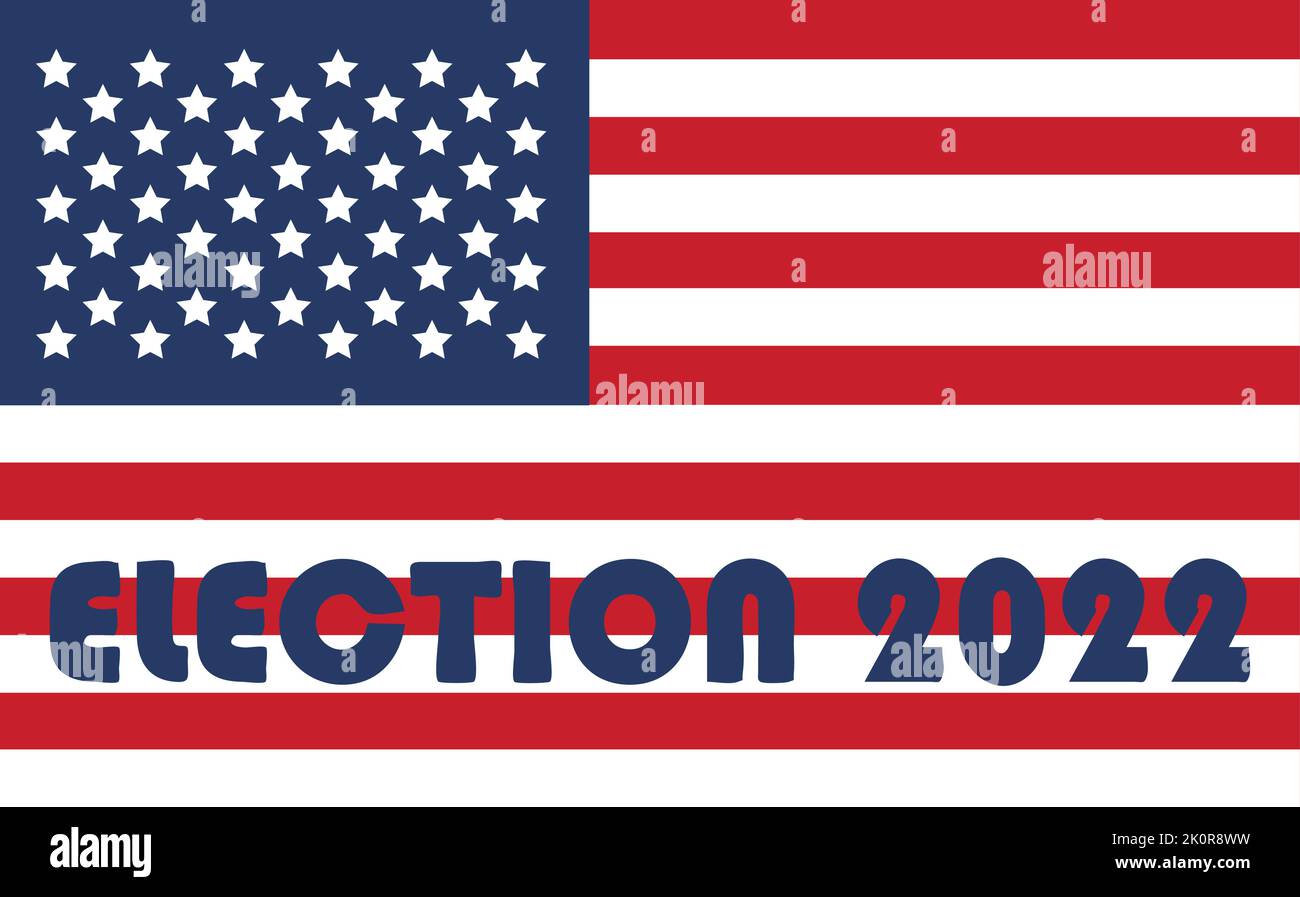 Day Of Mid-term Elections. Vote 2022 Usa, Banner Design. Election 