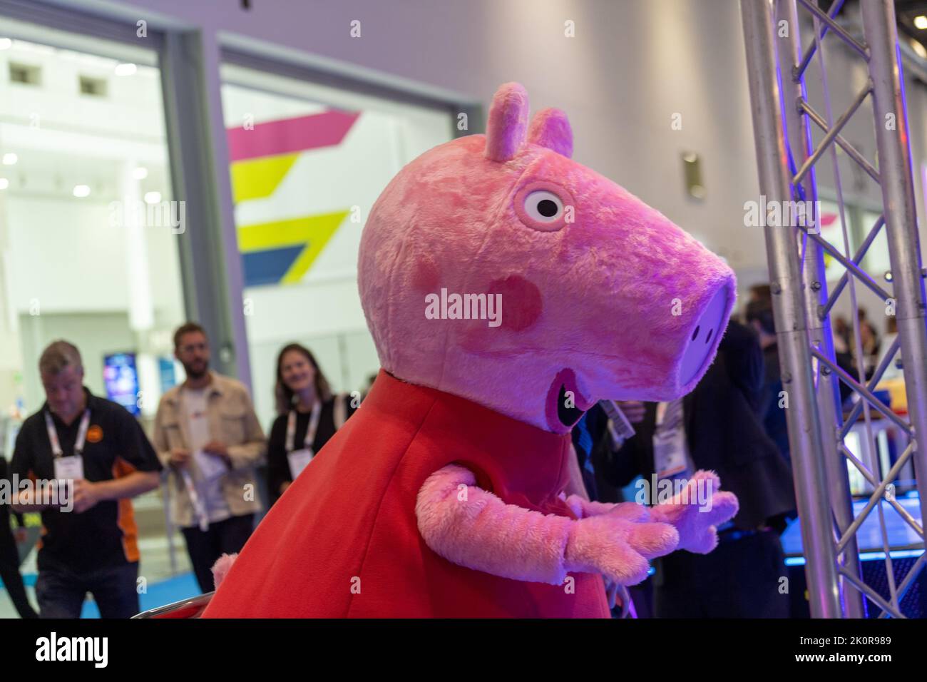 London, UK. 13th Sep, 2022. IAAPA Expo Europe (Global Association for the Attractions Industry) Excel London Peppa pig Credit: Ian Davidson/Alamy Live News Stock Photo