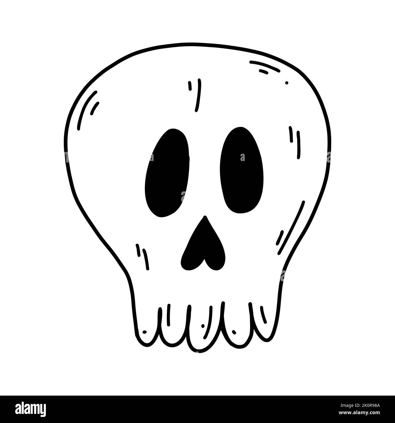 Premium Vector  Grim reaper death stoner skull halloween hand drawn  cartoon sticker icon concept illustration