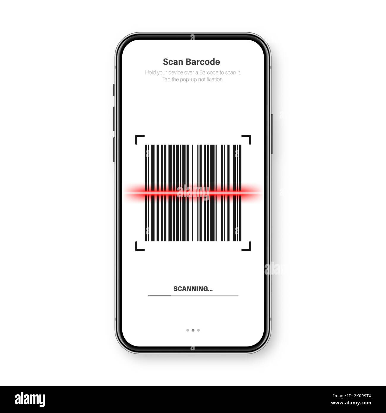 Barcode scanner, reader app for smartphone. Identification tracking
