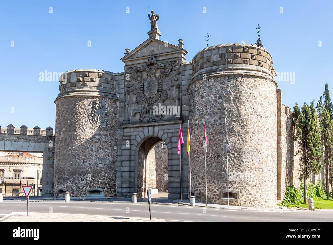 Toledo's gate or Puerta de Bisagra Nueva is a Monument in Toledo, Spain