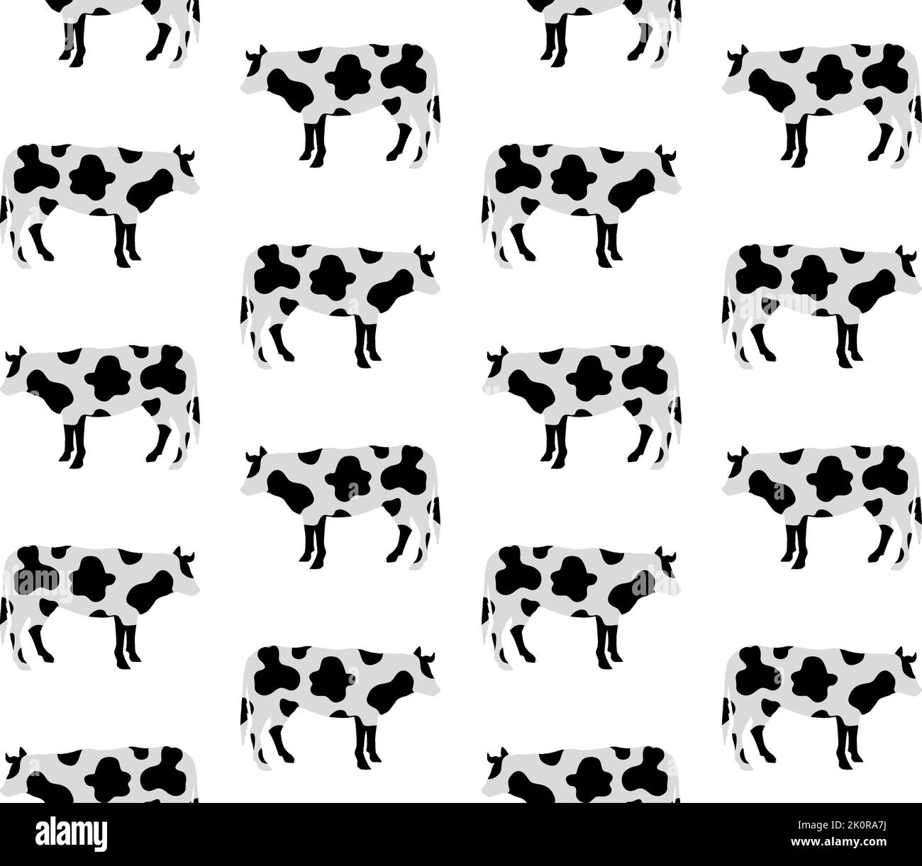 Cow Print Vector Seamless Pattern Design Abstract Seamless Animal