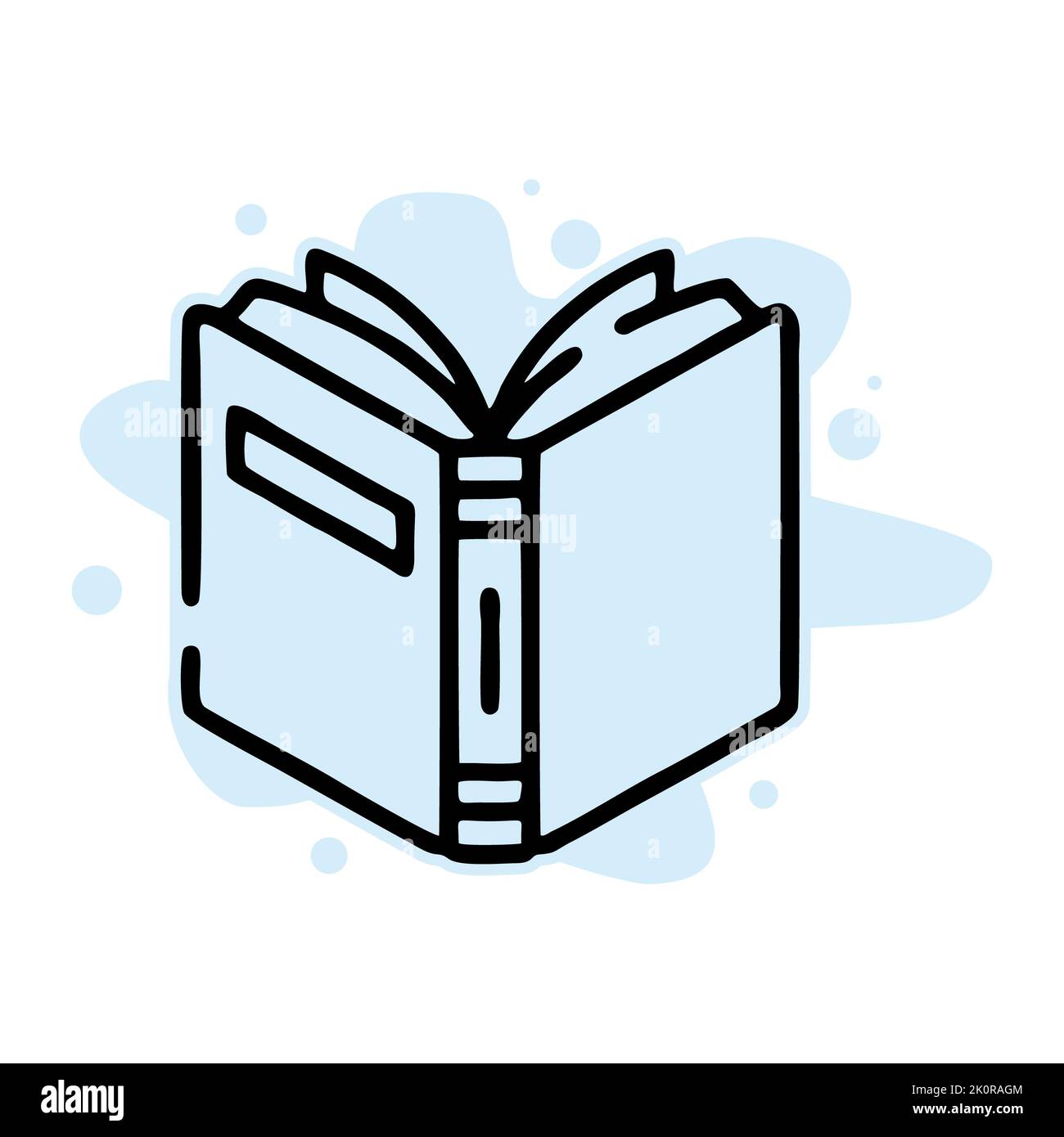 Open book clipart set symbol icon design isolated Vector Image