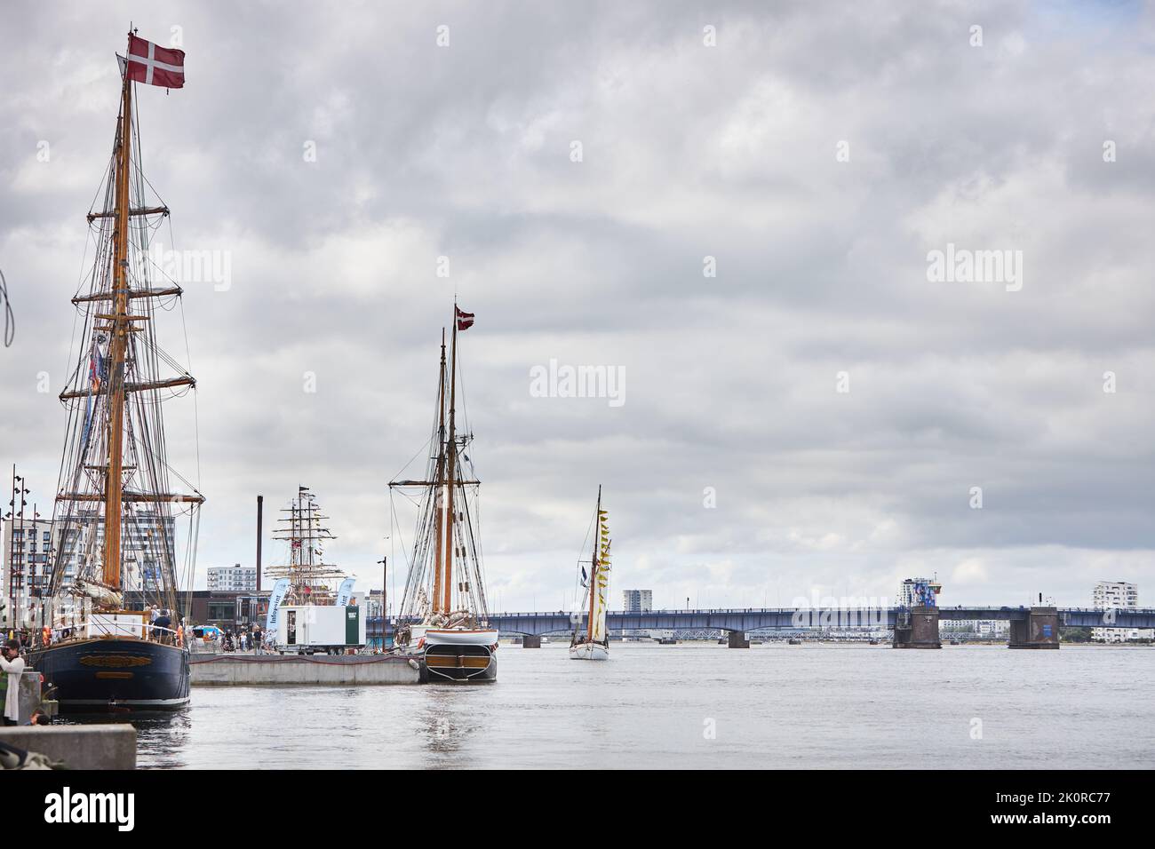 Large ships from Tall Ship Race 2022 event in Aalborg 2022 Stock Photo ...