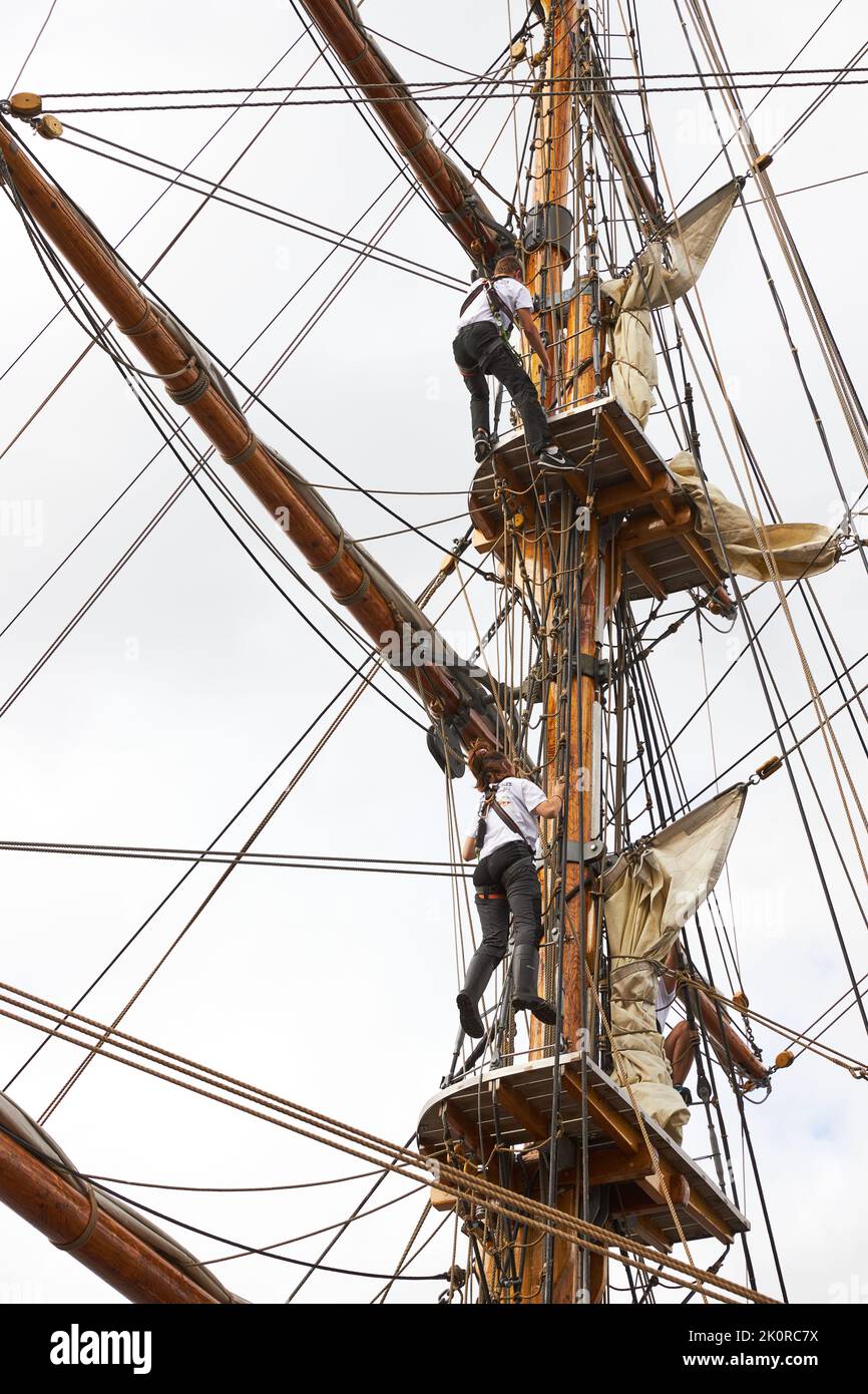 Large ships from Tall Ship Race 2022 event in Aalborg 2022 Stock Photo ...
