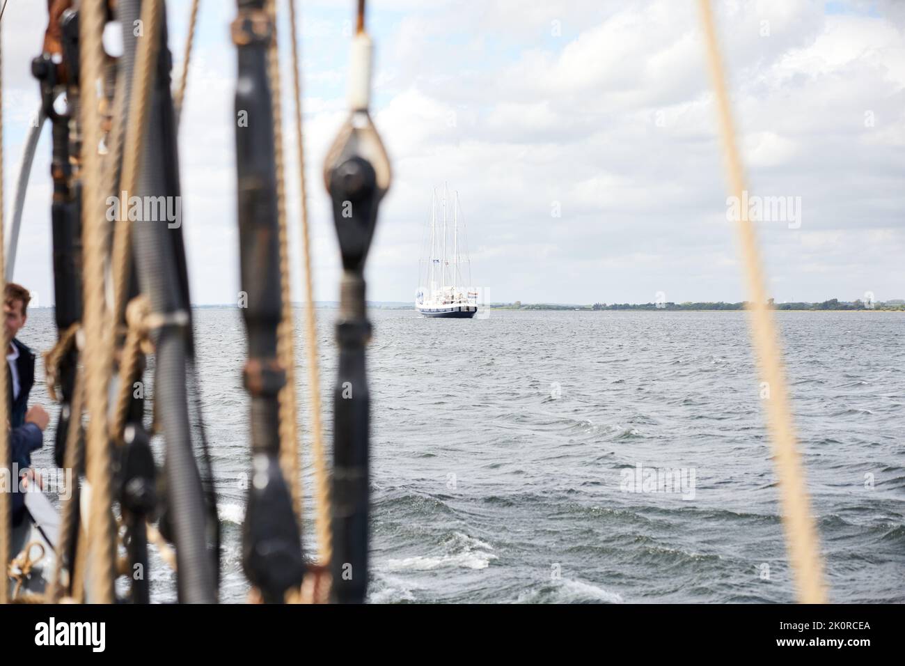 view from ships from Tall Ship Race 2022 event in Aalborg 2022 Stock ...