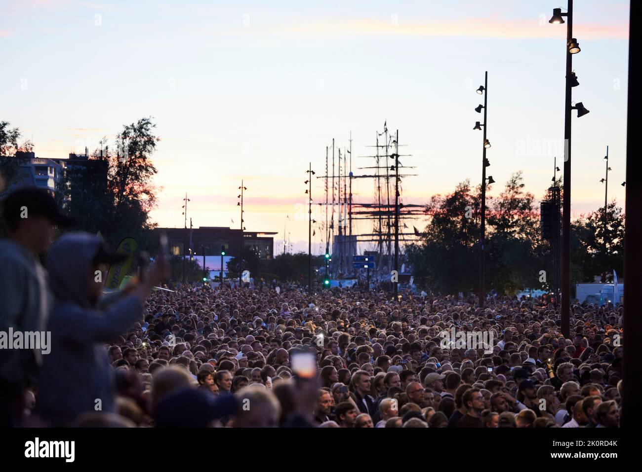 Excited crowd at Tall Ship Race 2022 in Aalborg Stock Photo - Alamy