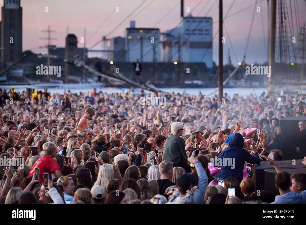 Excited crowd at a concert in 2022