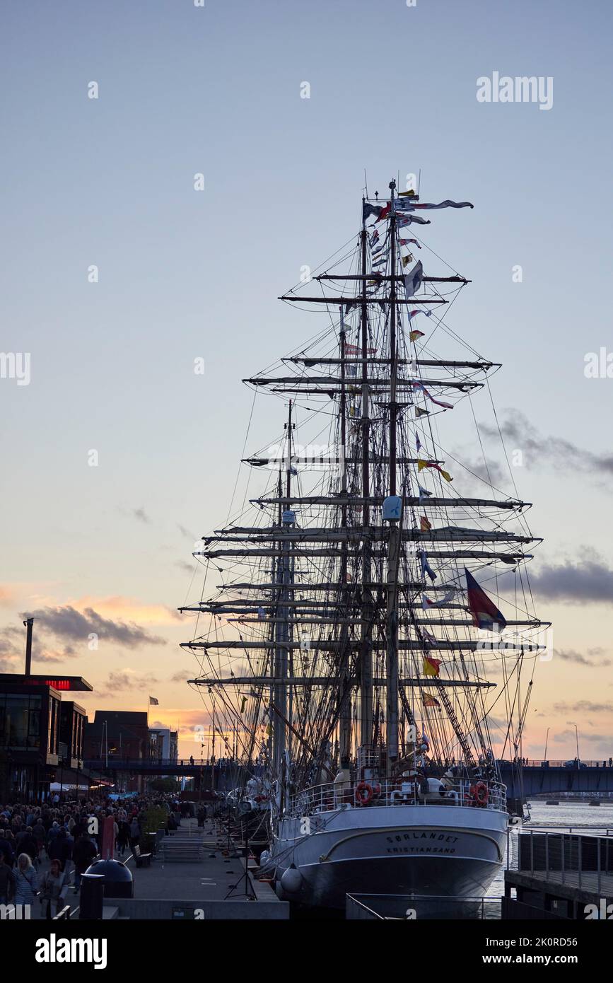 amazing ships from Tall Ship Race 2022 event in Aalborg 2022 Stock Photo