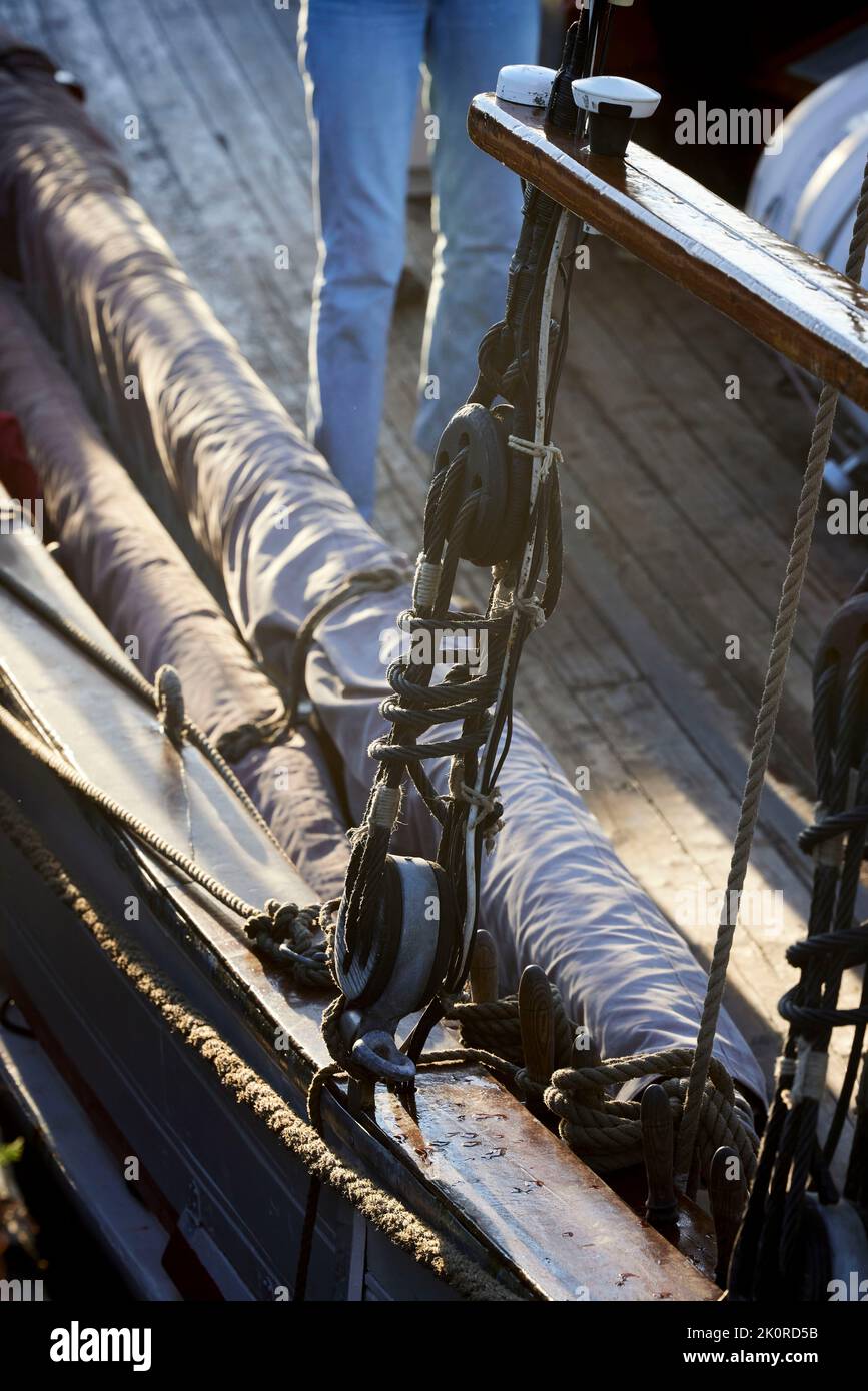 inside ship Tall Ship Race 2022 event in Aalborg 2022 Stock Photo - Alamy