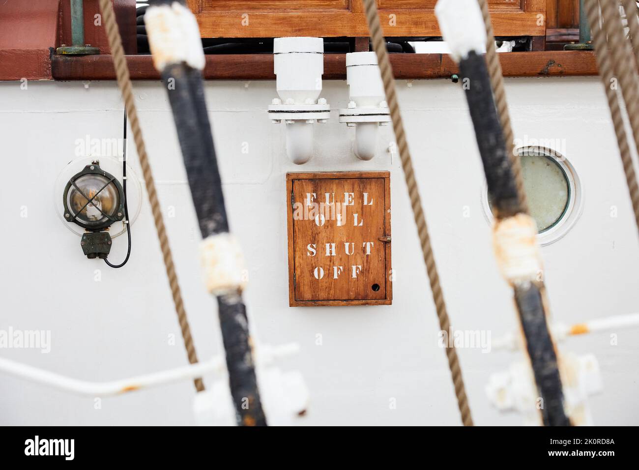 inside ship from Tall Ship Race 2022 event in Aalborg 2022 Stock Photo ...