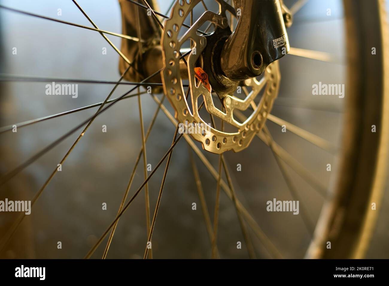 front disc brake of a mountain bike Stock Photo - Alamy