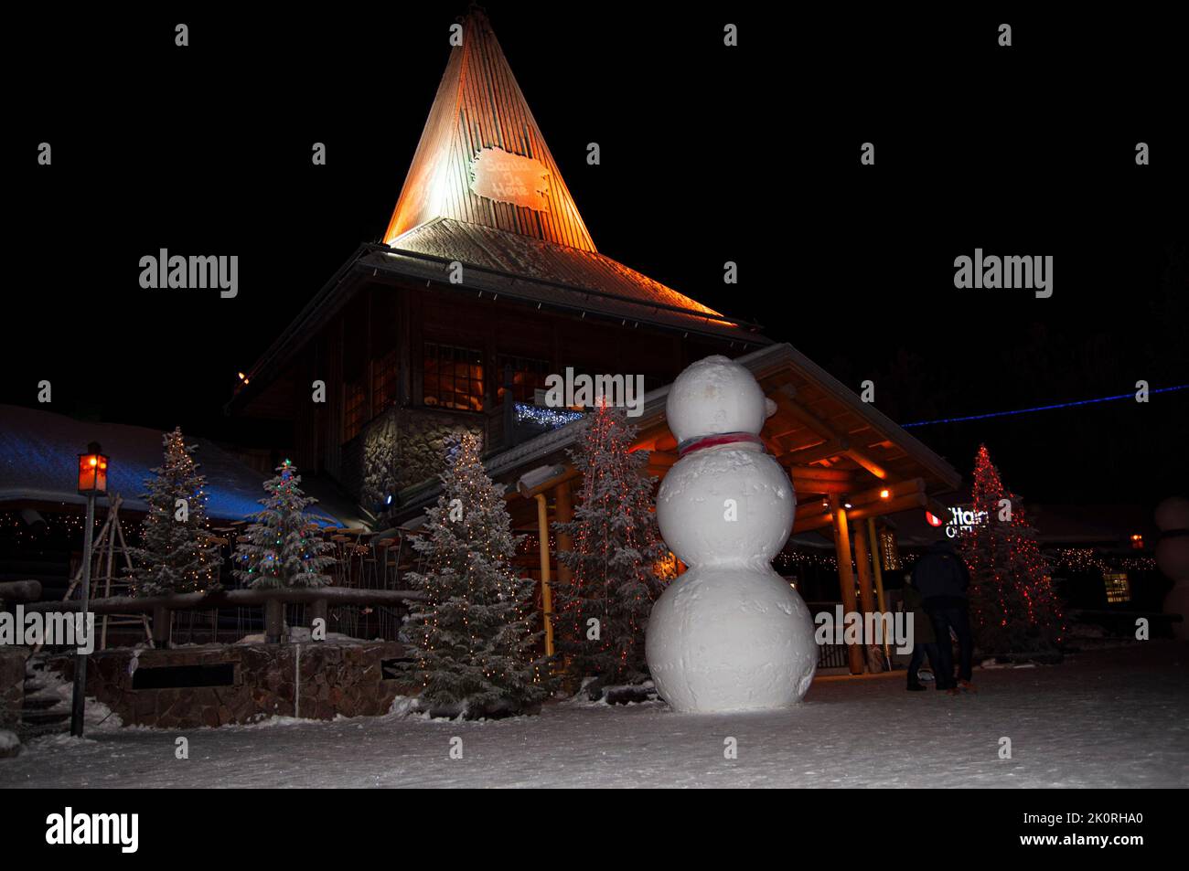 Santa Claus Village. Rovaniemi, Finland, Arctic Circle. Stock Photo