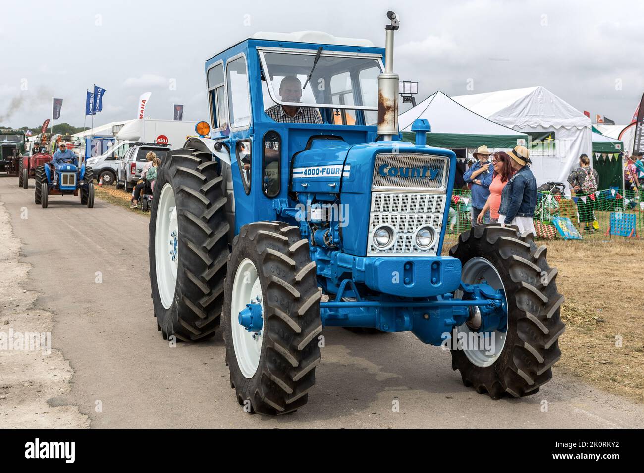 County 4000-Four Tractor, 1968 - 1975, Farm Machinery parade, Dorset County Show 2022, Dorset, UK Stock Photo