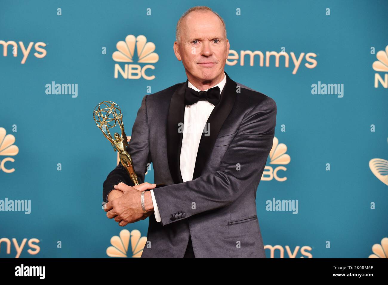 Los Angeles, USA. 12th Sep, 2022. Michael Keaton poses with the Emmy