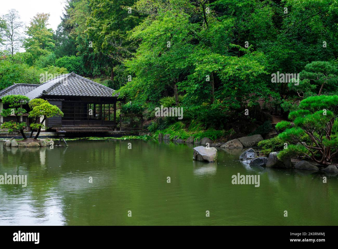 The Japanese garden in Kaiserslautern/Germany Stock Photo