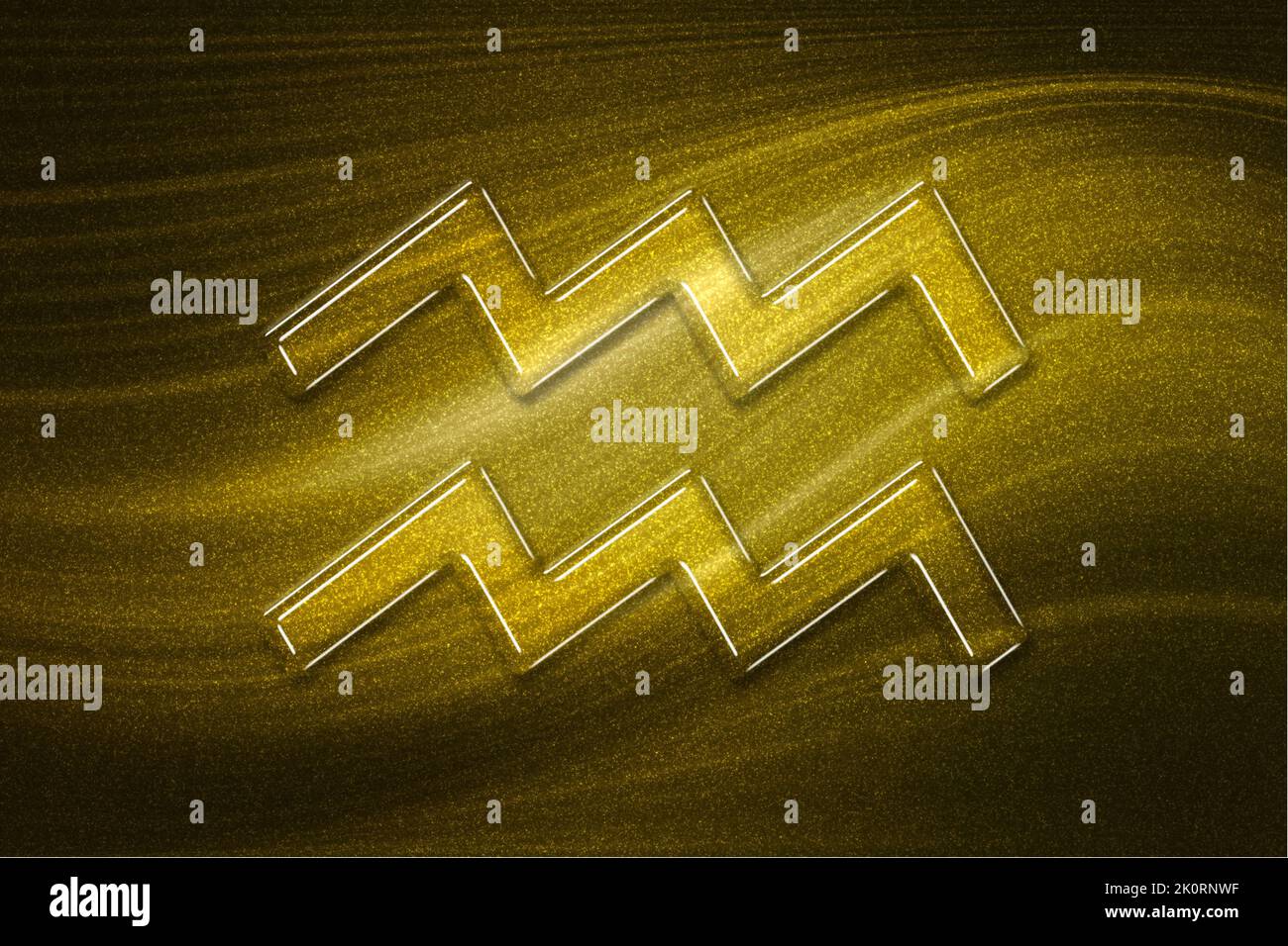 Aquarius zodiac sign, gold background, Horoscope Astrology background