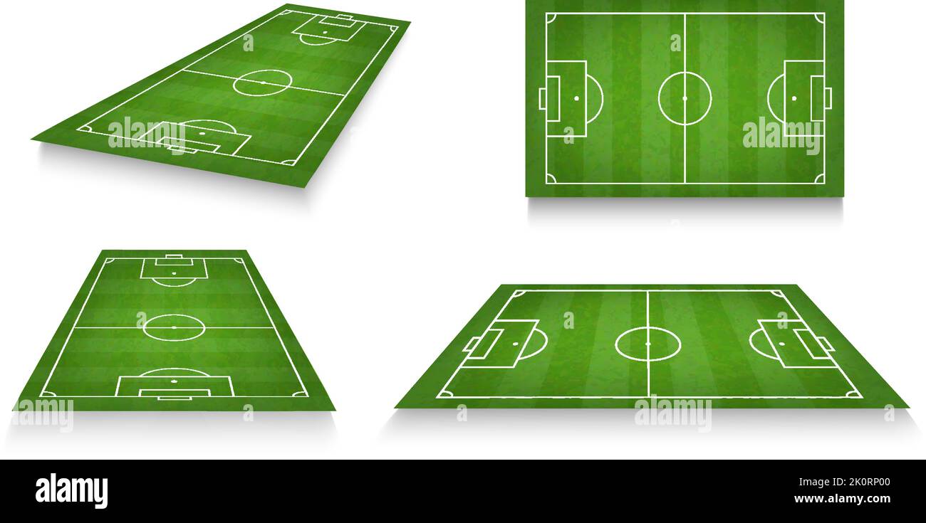 Side View Of A Soccer Field Stock Vector Image Art Alamy