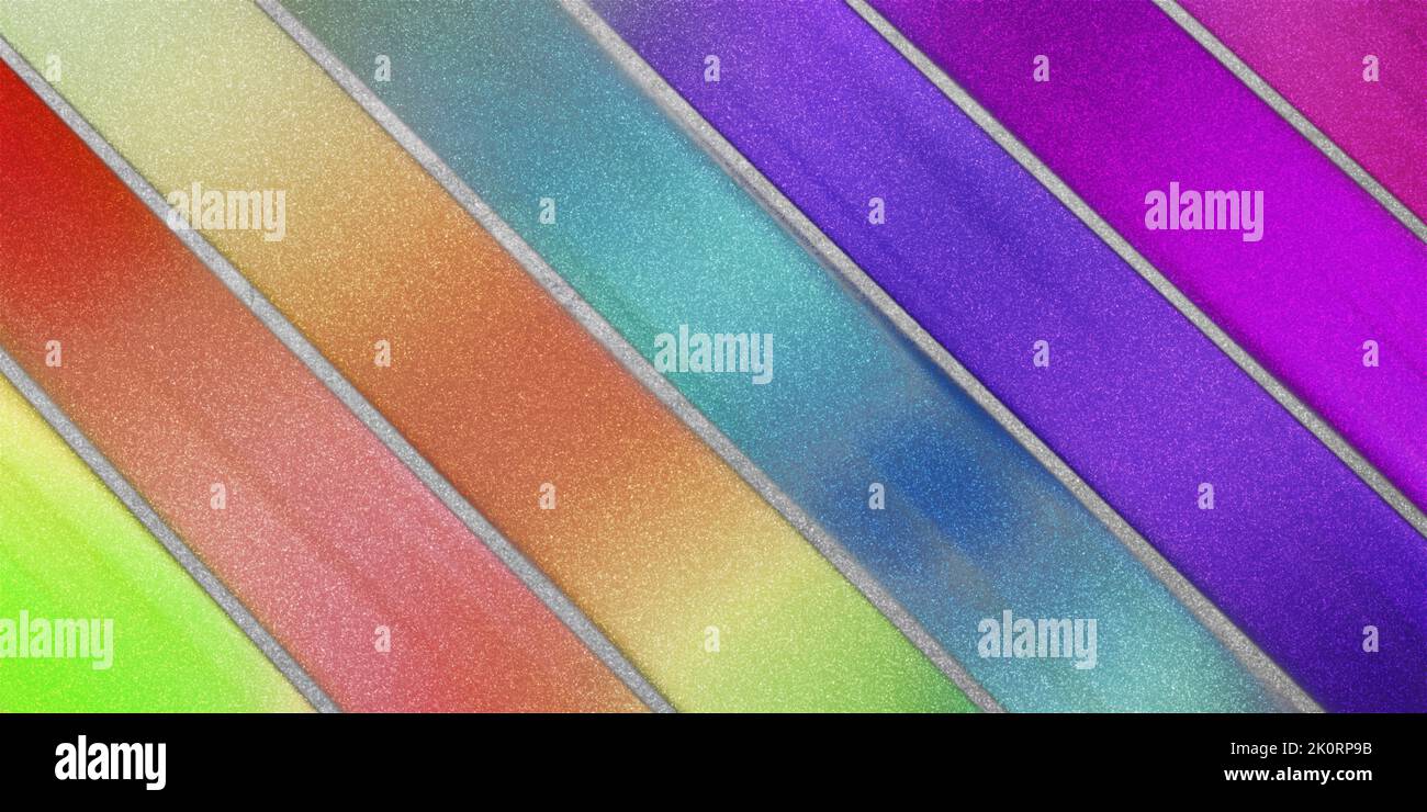Modern diagonal lines abstract background, multicolored background Stock Photo