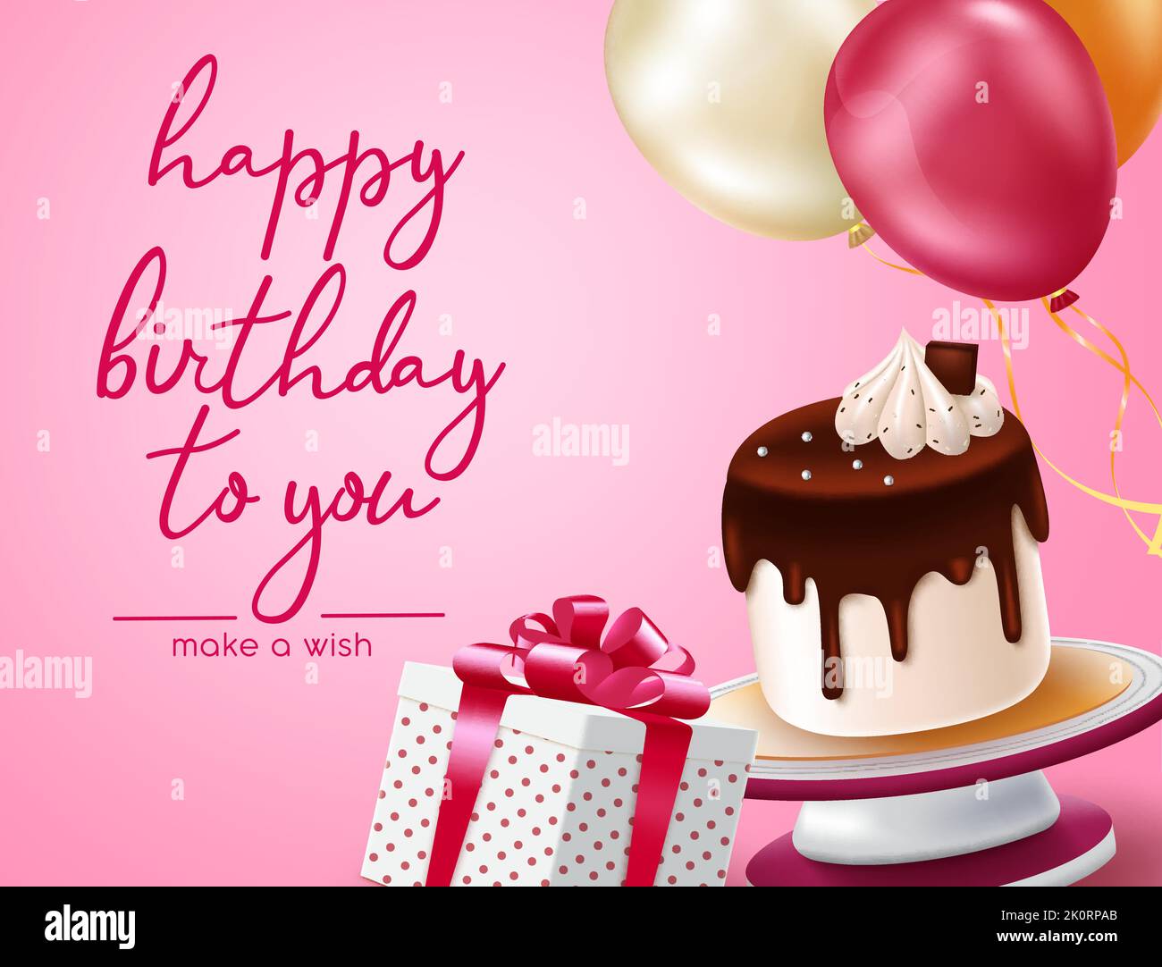 Happy birthday card vector design. Happy birthday typography text with ...