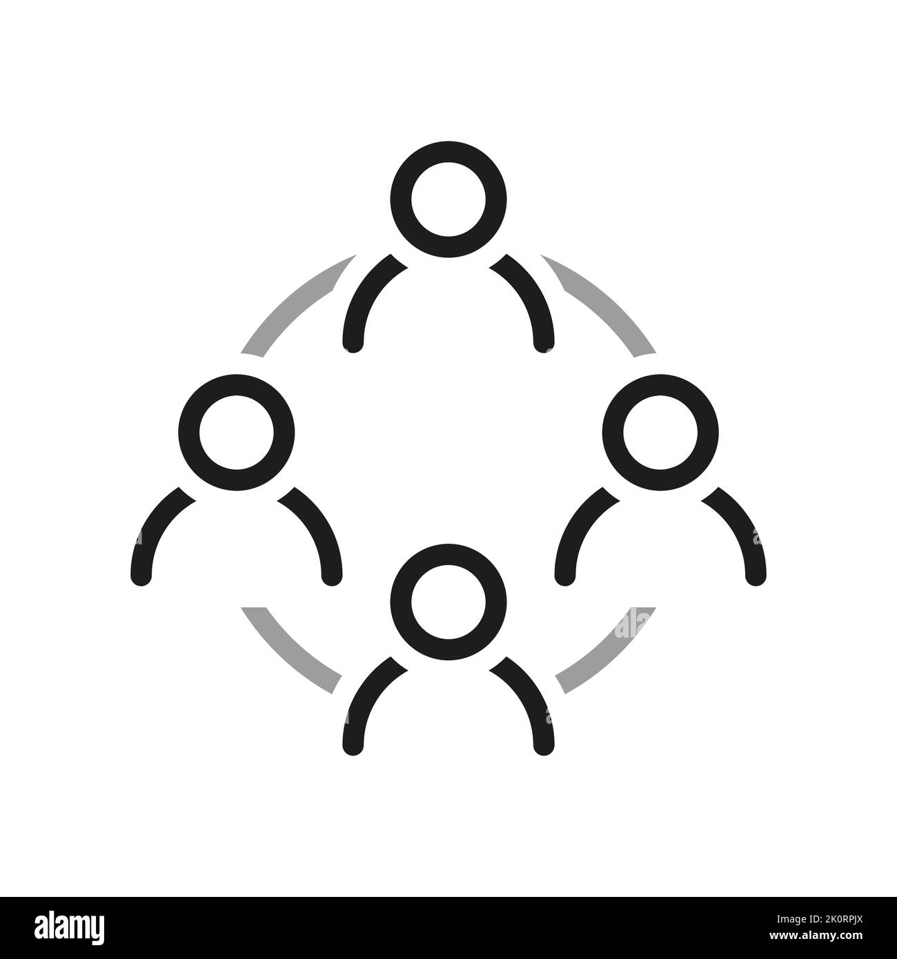 Simple of Team Work Related Vector Line Icon. Contains such Icon as ...