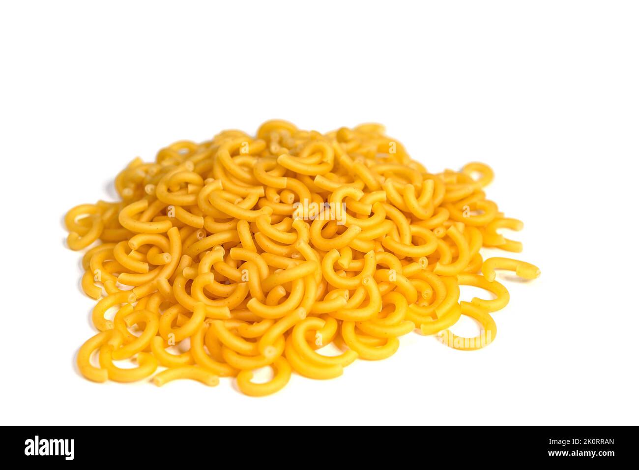 Noodles isolated against white background Stock Photo