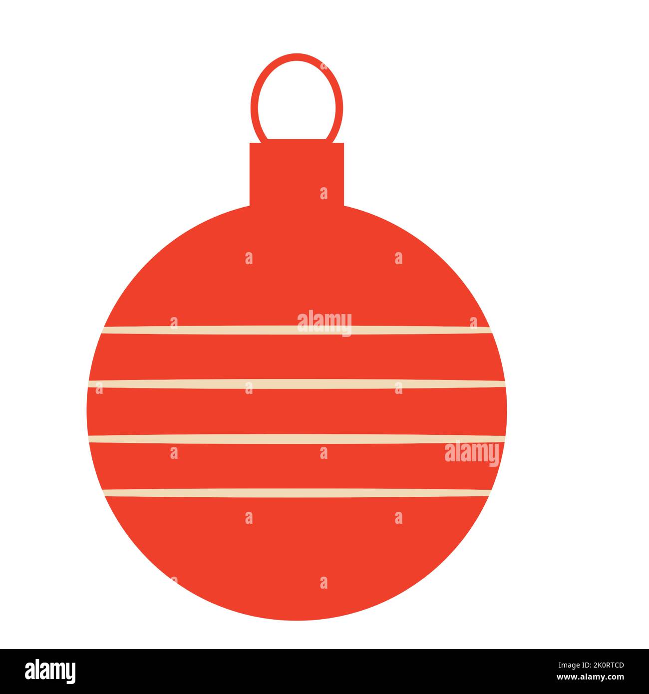Christmas tree decoration in vintage retro style Stock Vector Image