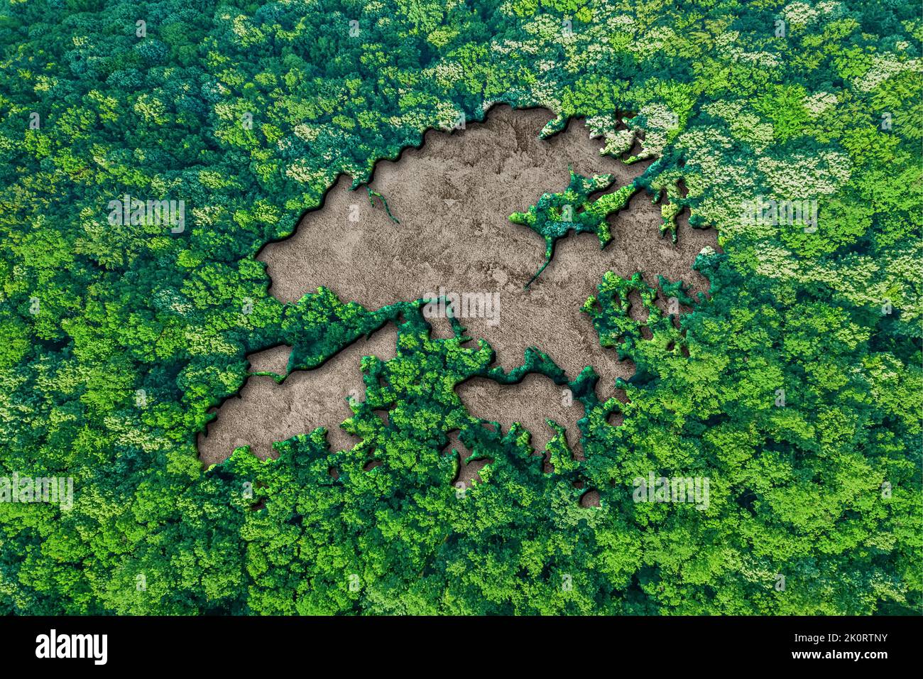 Sustainable habitat Map of Hong Kong, Environment concept Stock Photo Alamy