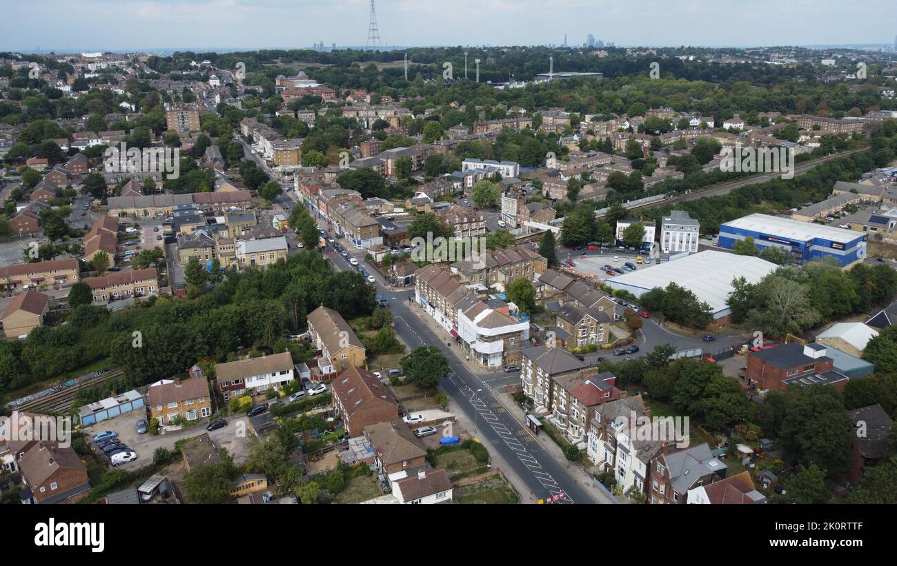 Aerial views of crystal palace, south london Stock Photo Alamy