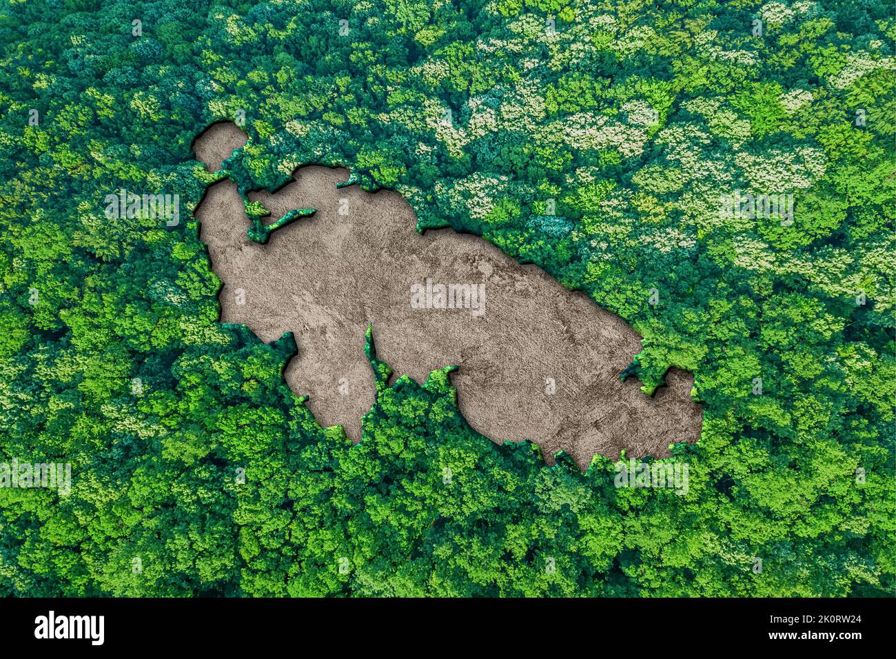 Sustainable habitat Map of Aland Islands, Environment concept Stock Photo