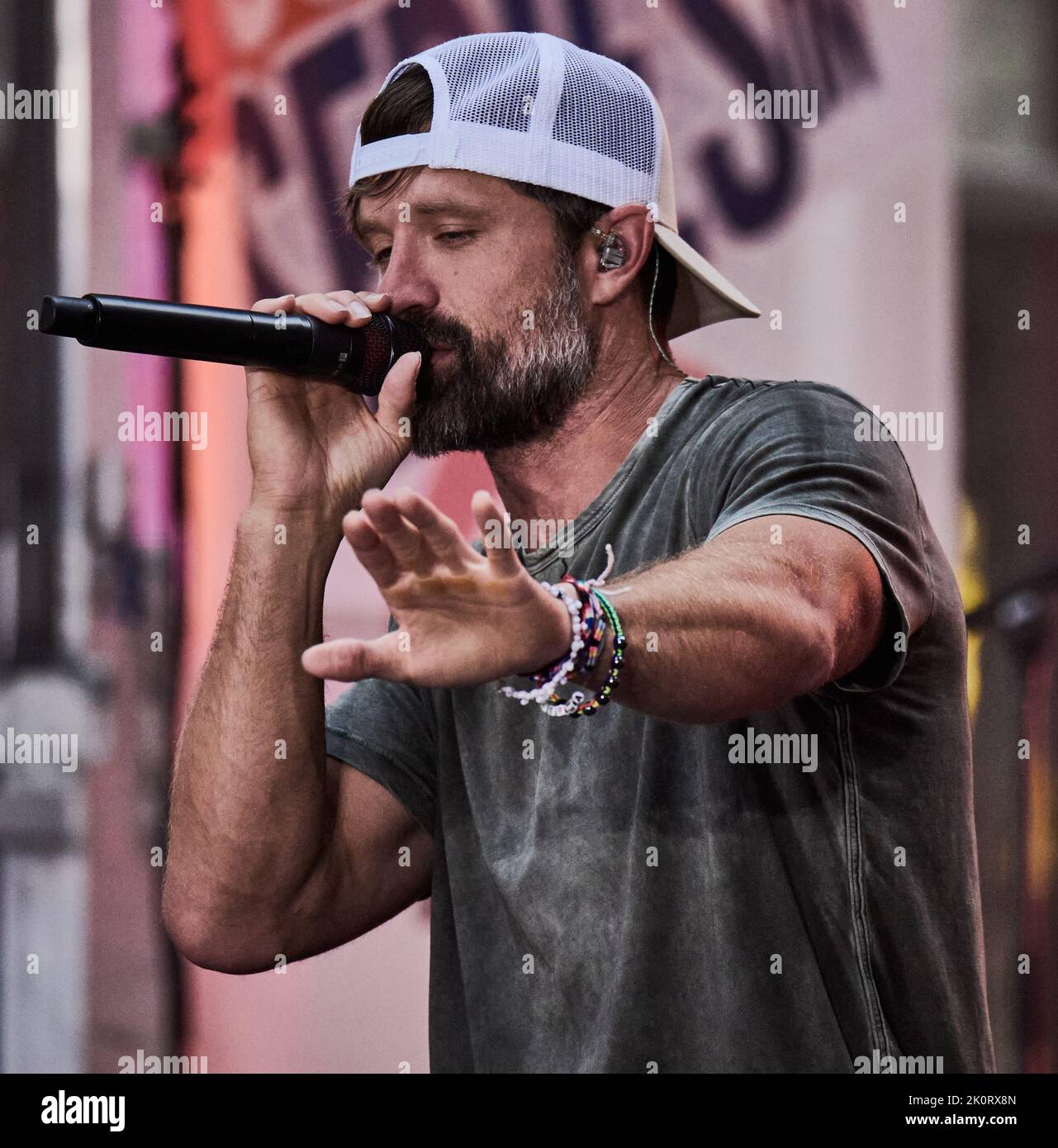 NEW YORK, NY, USA AUGUST 05, 2022 Walker Hayes Performs on NBC's