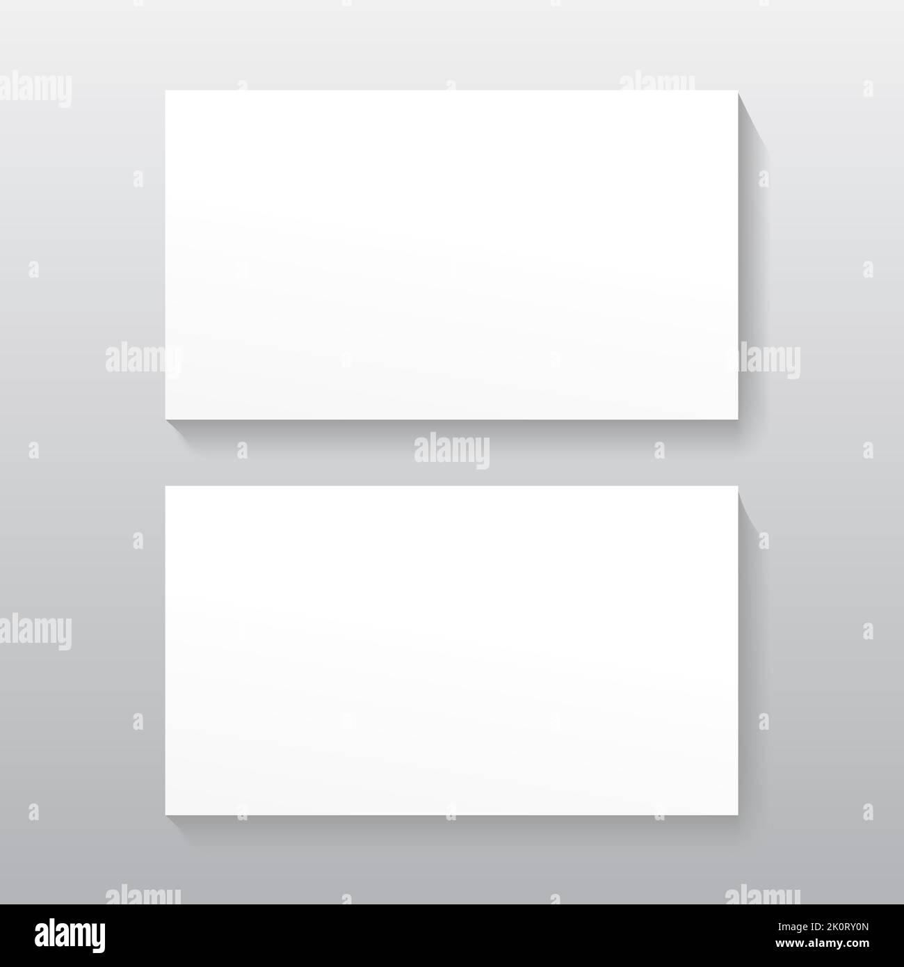 Blank Business Card Banner Set Brand Identity Mockup Template Stock