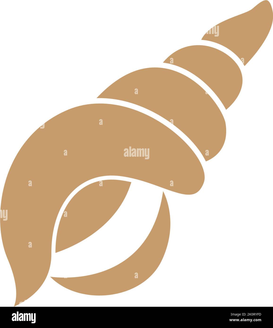 Beautiful shell icon logo design illustration Stock Vector Image & Art ...